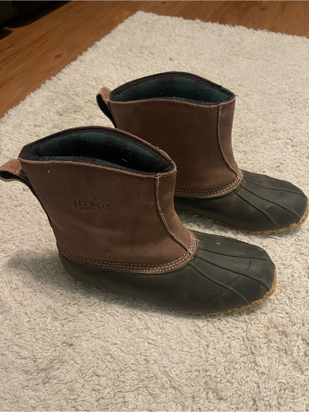 RedHead Brown and Black Short Waterproof Duck Boots